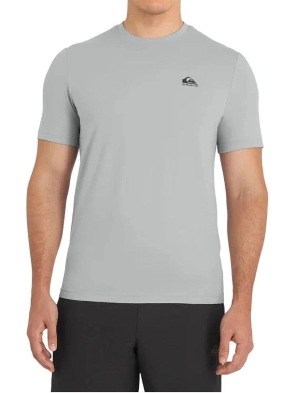 Quiksilver Men's Active Tee T-Shirt Moisture Wicking 4-Way Stretch Gray Large